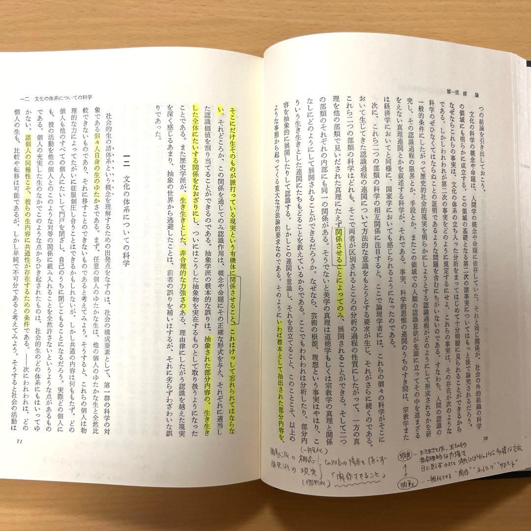 精神科学序説　上巻　下巻　2冊セット　ディルタイ