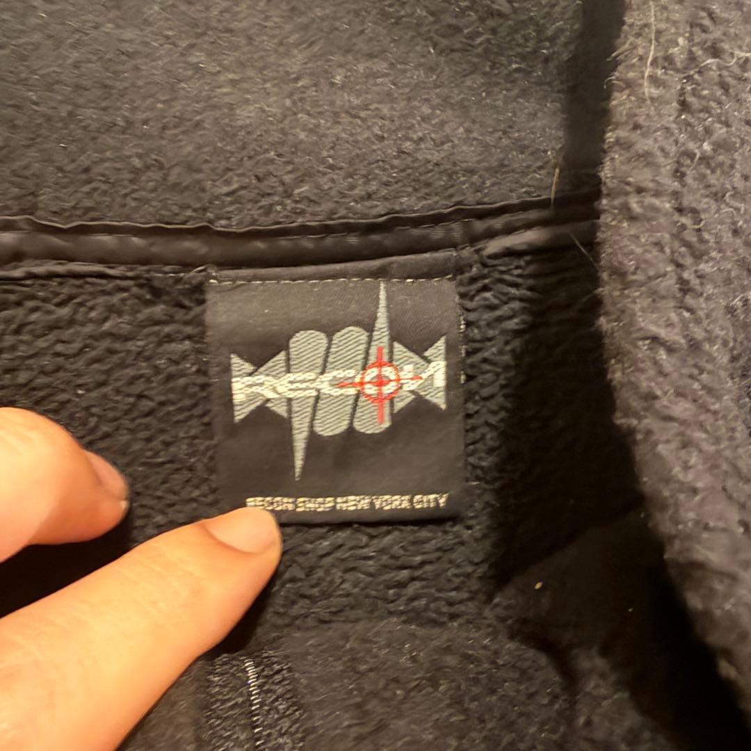 90s 00s usa製 RECON 有刺鉄線 フリース XLサイズ