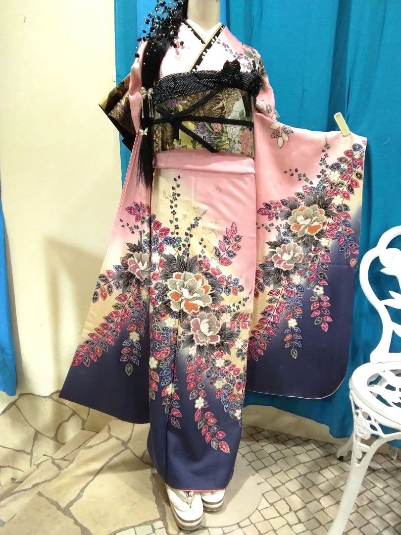振袖フルセット、正絹振袖、成人式、重ね衿、帯揚げ帯締め、袋帯、長襦袢、ガード加工