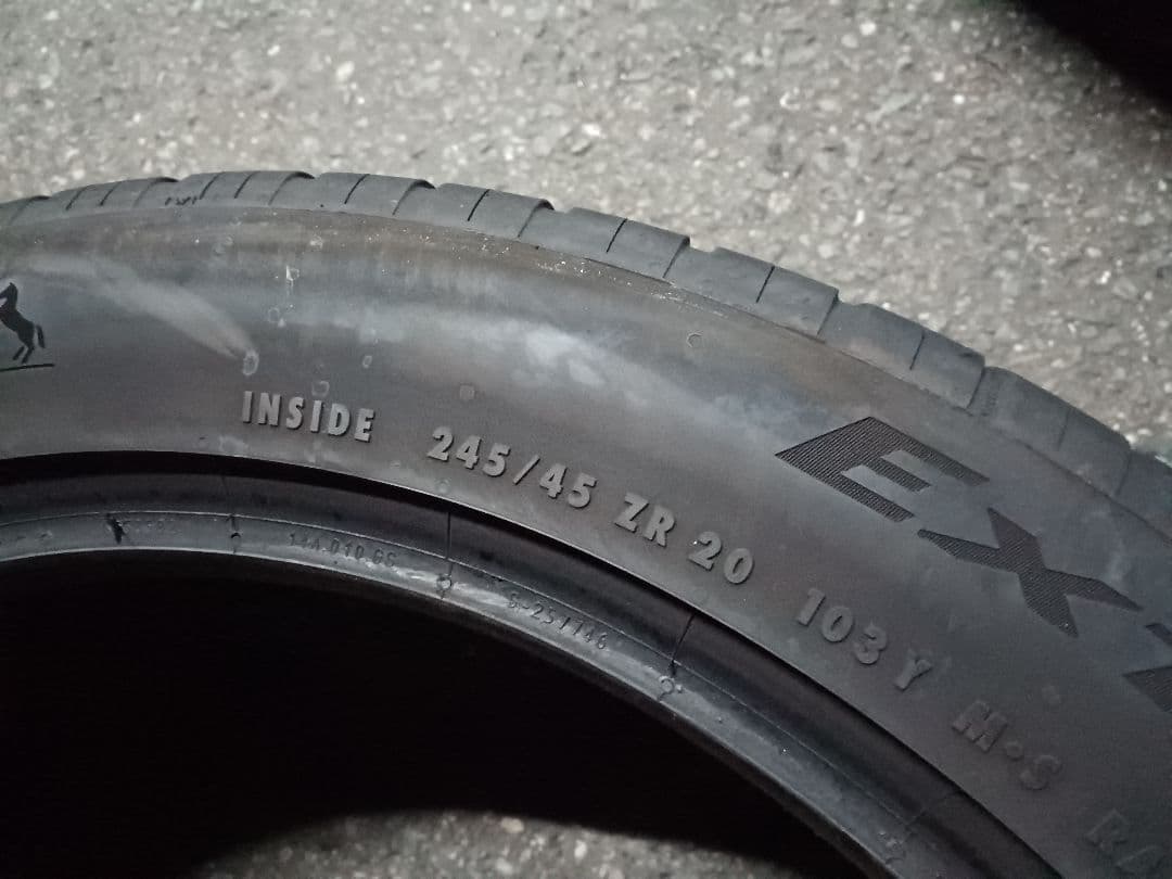 てっちゃん245/45R20 2本 2024年製 コンチネンタル　DWS