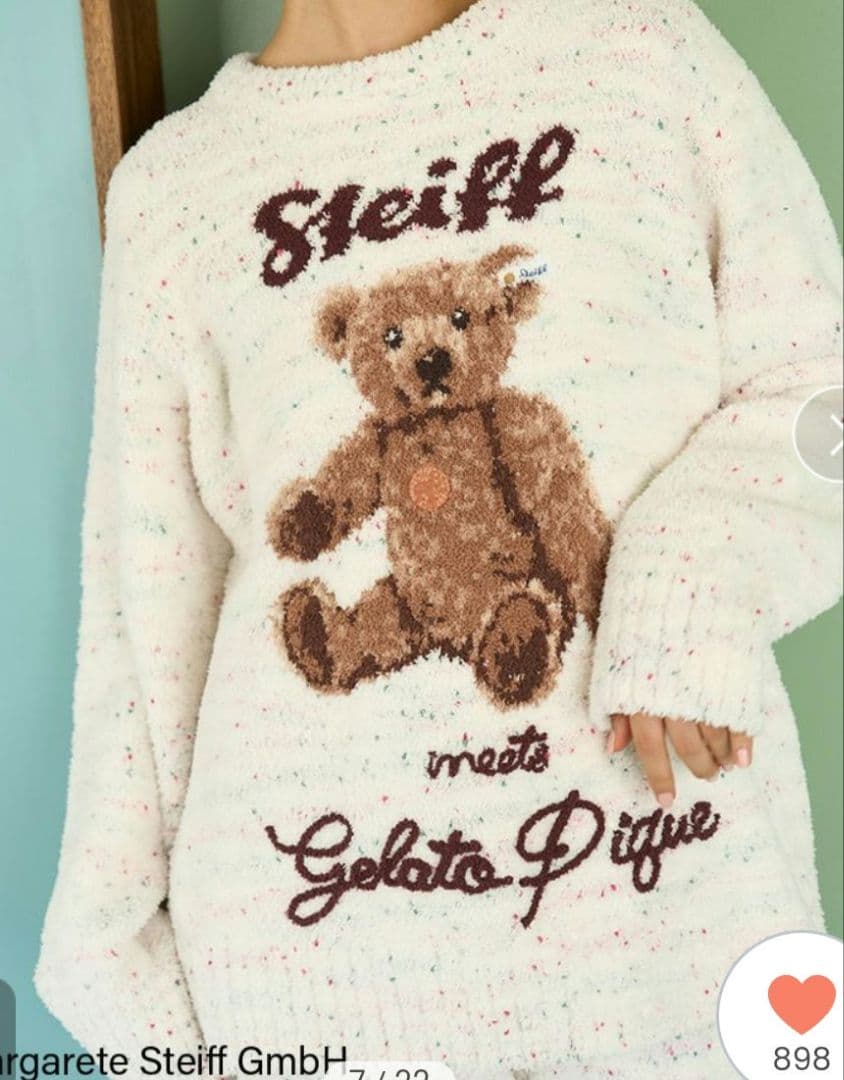 gelato pique【Steiff】パウダーネップジャガードプルオーバー
