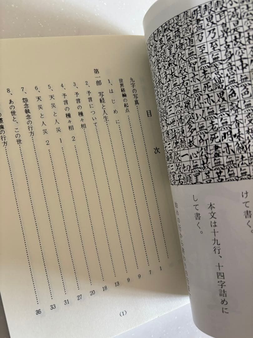 写経と人生 般若心経の世界 / 橘香道　テキスト改増版