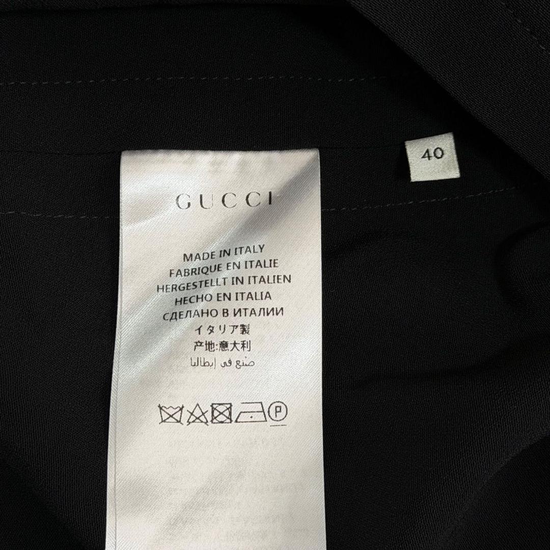 16574✨GUCCI シェリーライン サイドライン ワンピース 40 L