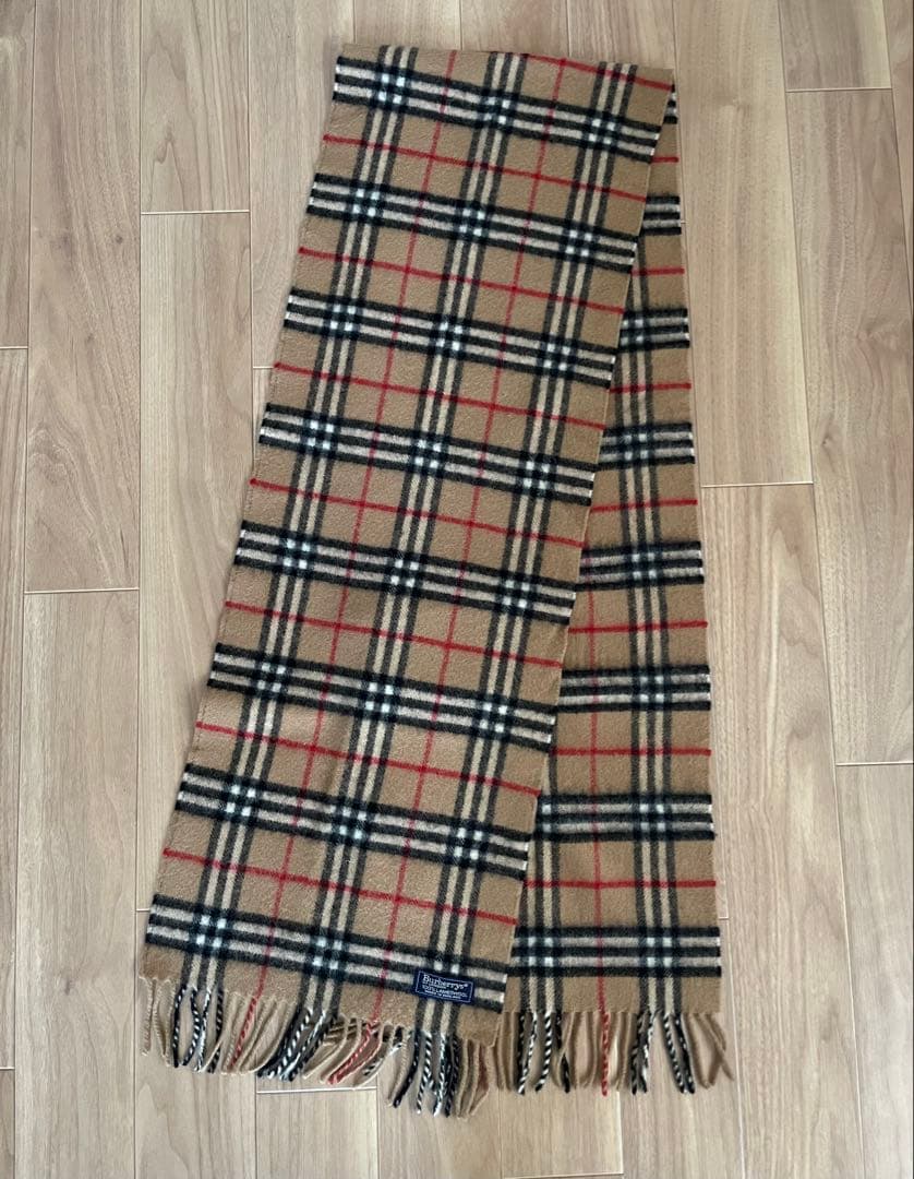 美品✨ Burberrys ノバチェック　マフラー ラムウール　ベージュ