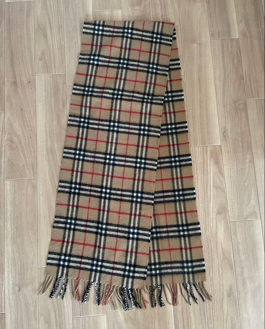 美品✨ Burberrys ノバチェック　マフラー ラムウール　ベージュ