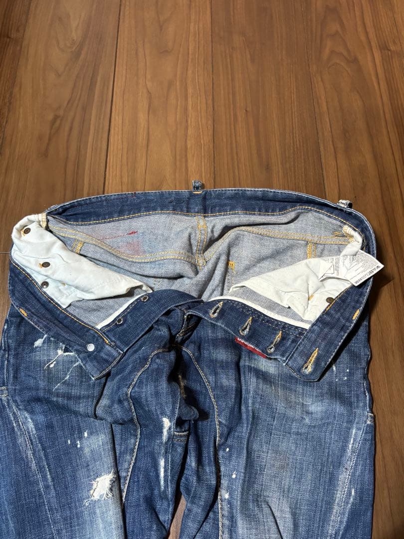 DSQUARED2 ダメージ加工デニムジーンズ44
