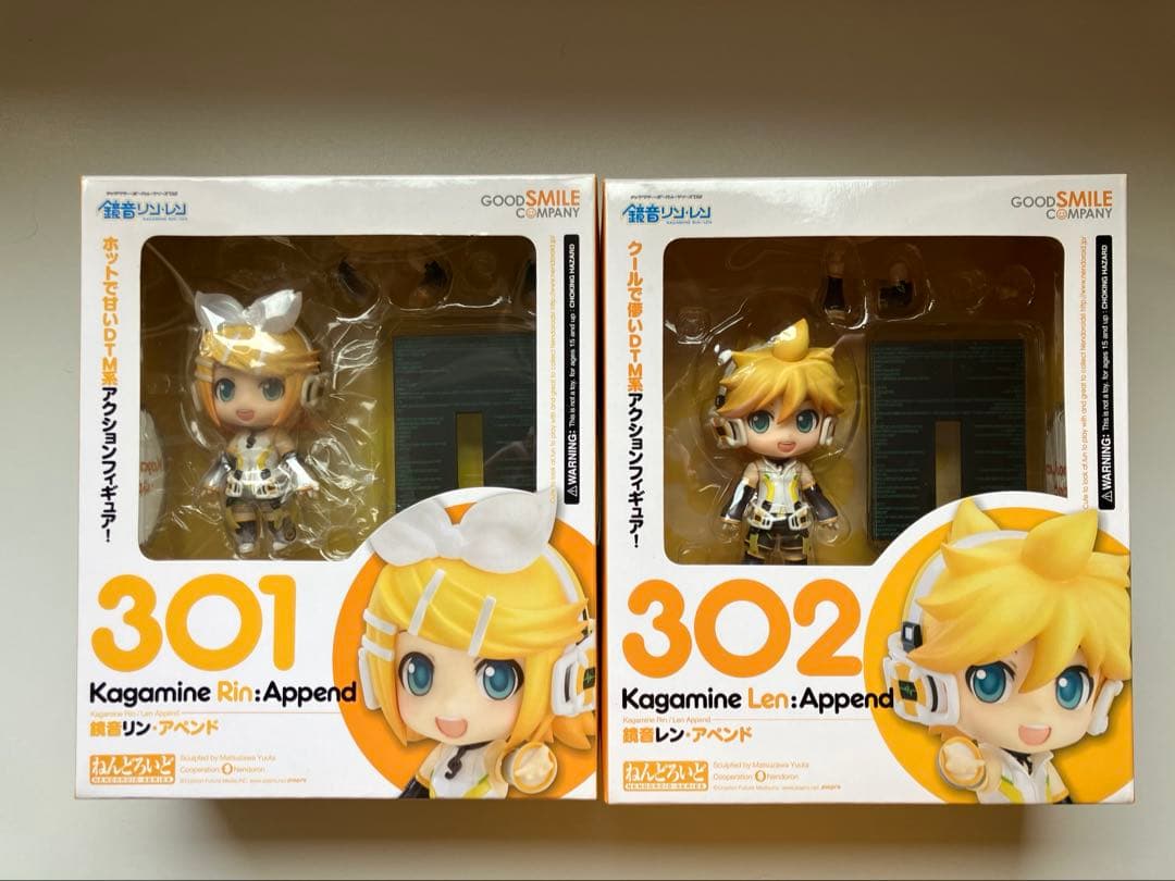 【セット】ねんどろいど　アペンド　鏡音レン　鏡音リン　ボーカロイド