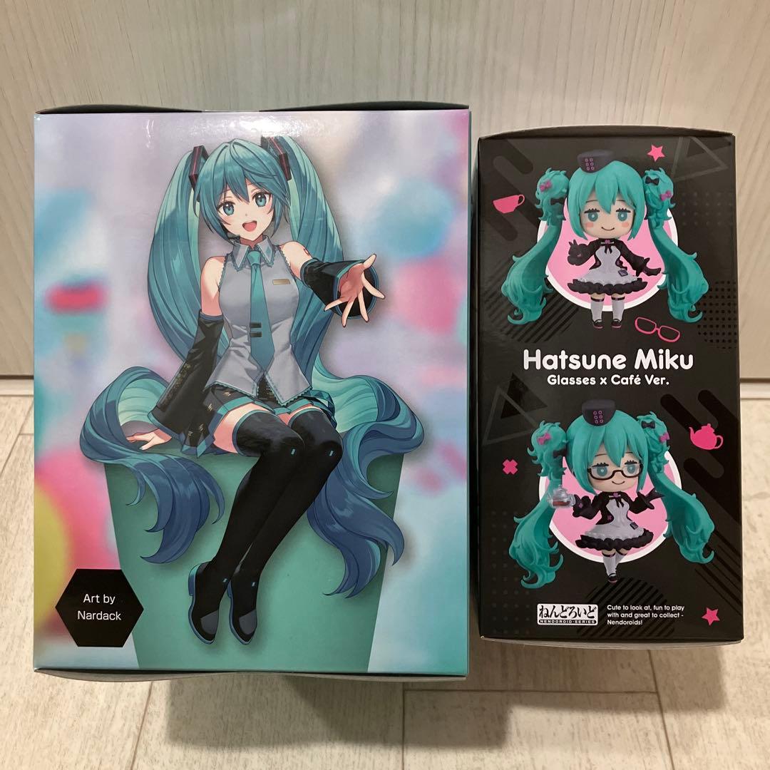 グッスマくじ　初音ミク めがね×カフェ&フリューくじ　ぬーどるストッパーA賞
