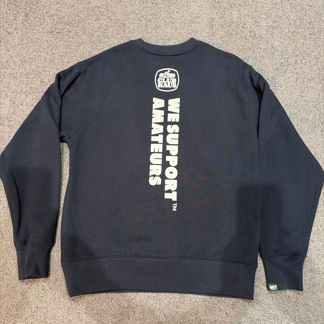 HIIT×clubhaus トレーナーネイビー　Ｍサイズ