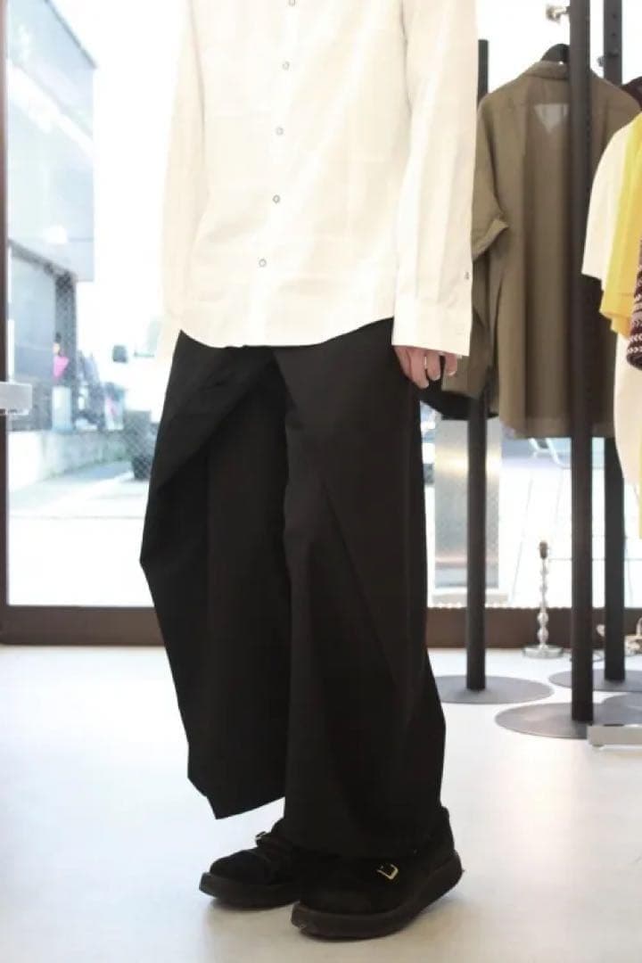 anseason ANREALAGE ギミック変形ラップワイドパンツ