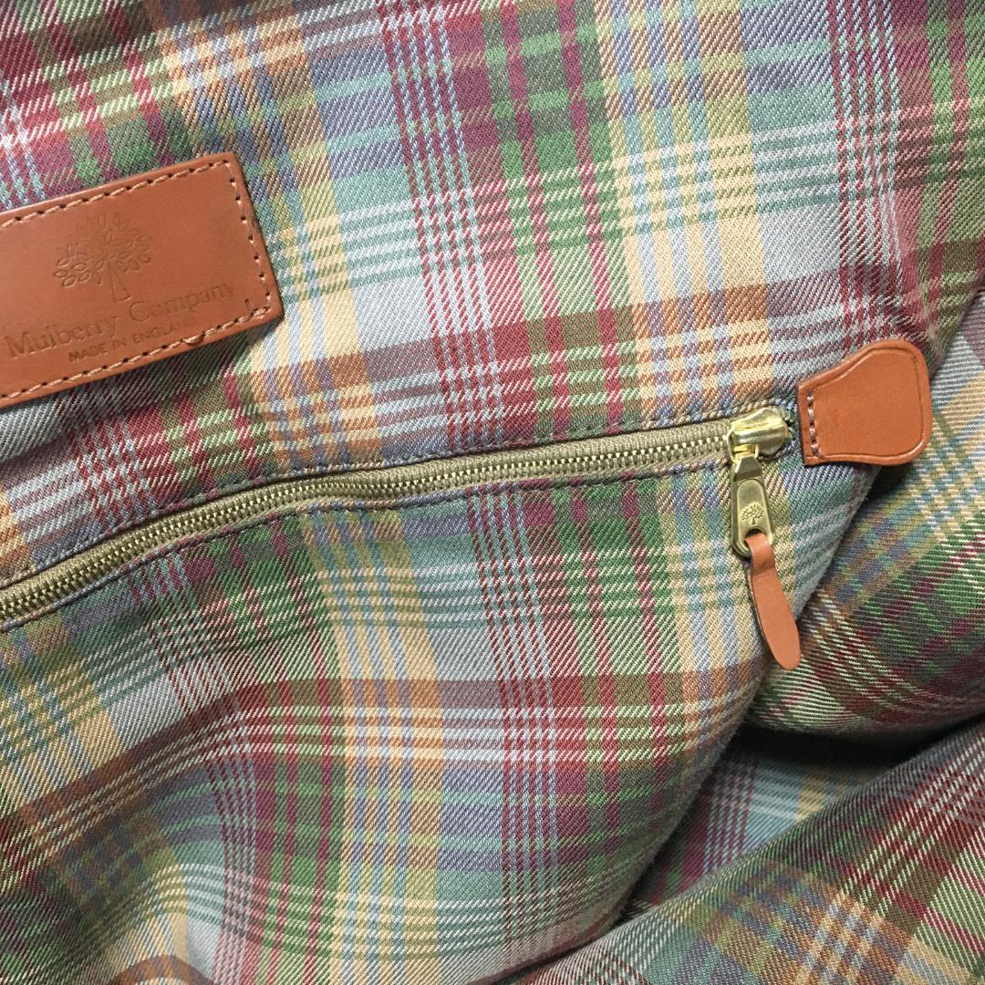 【未使用 汚れあり 南京錠本体欠品】Mulberry 長期保管 ボストンバッグ