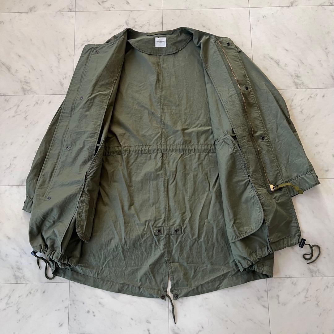 アーバンリサーチドアーズ　ノーカラーモッズコート　カーキ　M 24SS