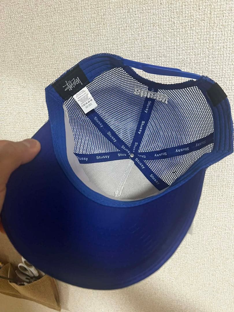 帽子 Stussy Trucker Cap - Beige/Blue