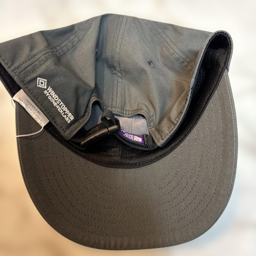 ノースフェイス　パープル　 WINDSTOPPER キャップ　NN8408N