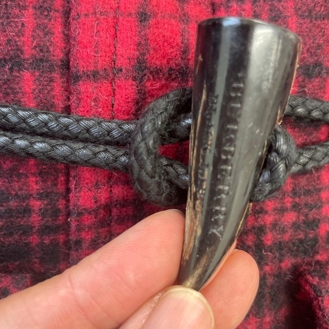 ✨美品✨ BURBERRY BLACK LABEL ダッフルコート チェック 赤