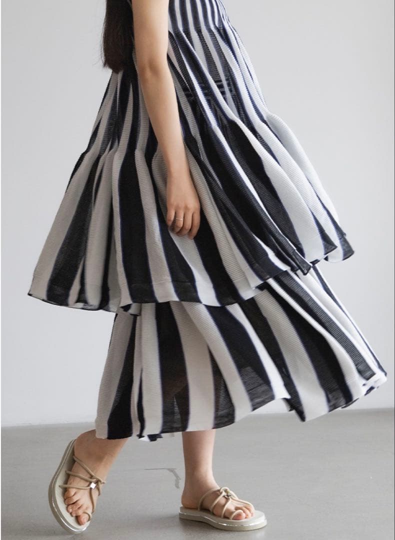 cfclシーエフシーエルCFCLCASCADESTIERED SKIRTスカート