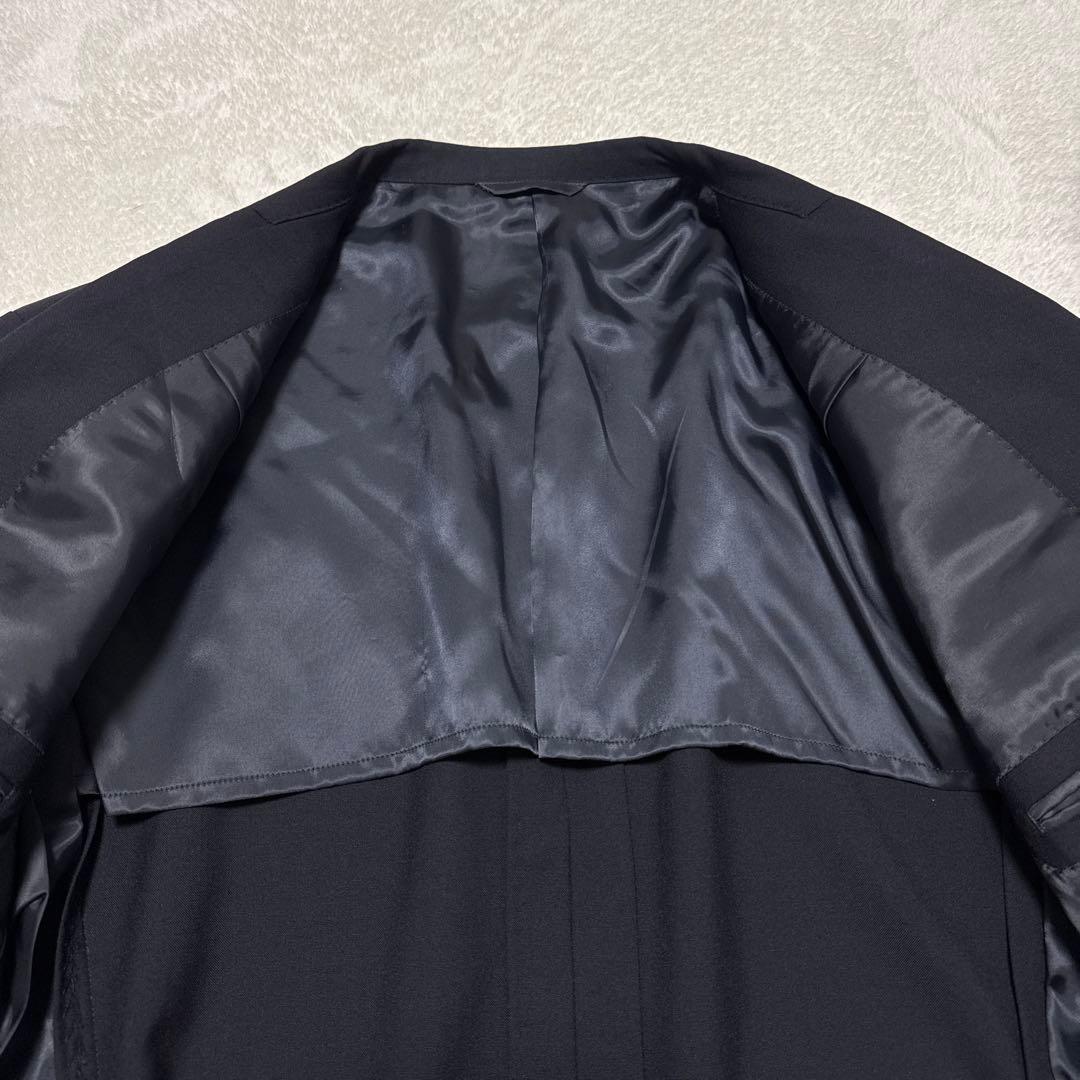 極美品 ニューヨーカー 紺ブレ 金ボタン XL 背抜き 春夏秋 ネイビー 濃紺