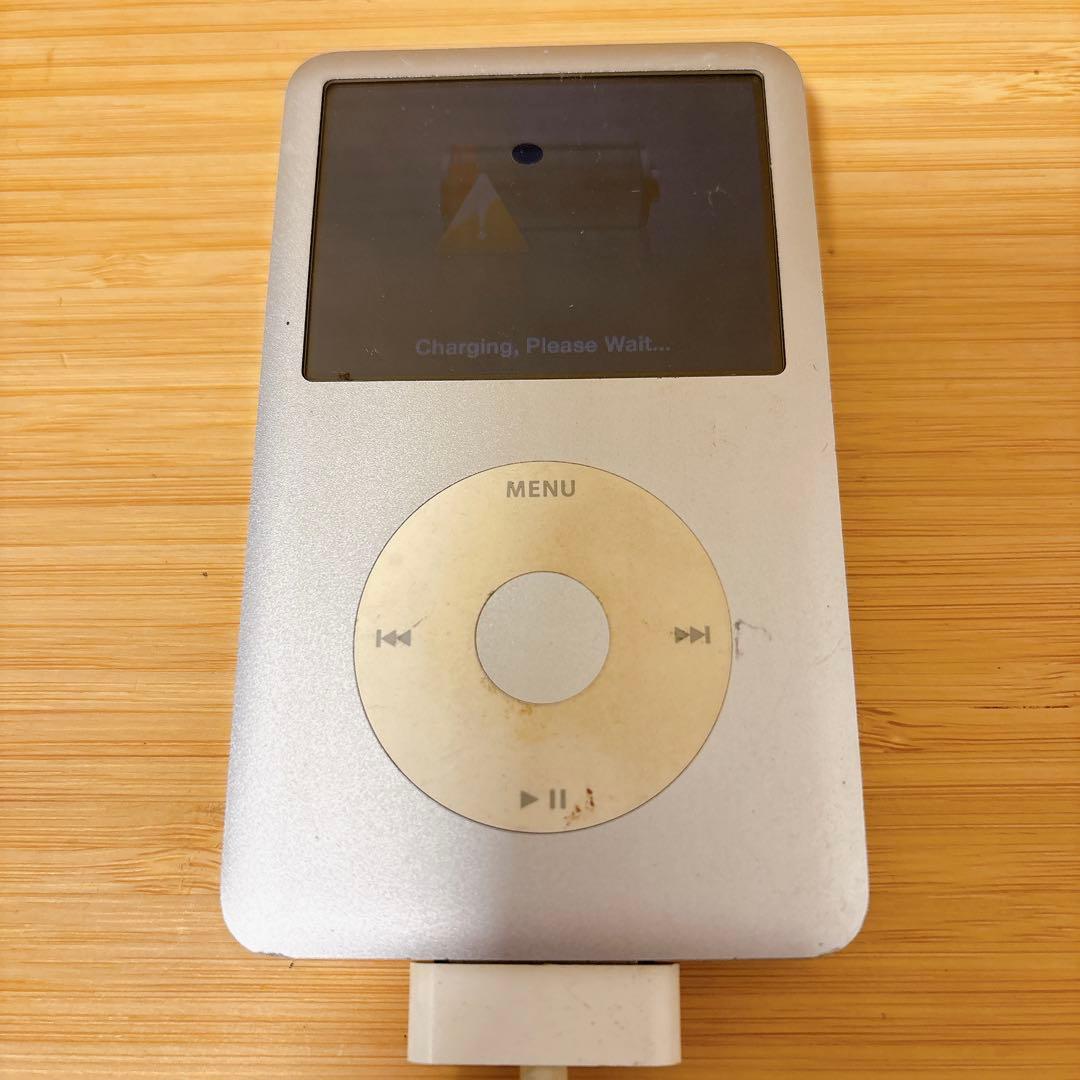 iPod Classic 80G Apple シルバー　通電のみ確認