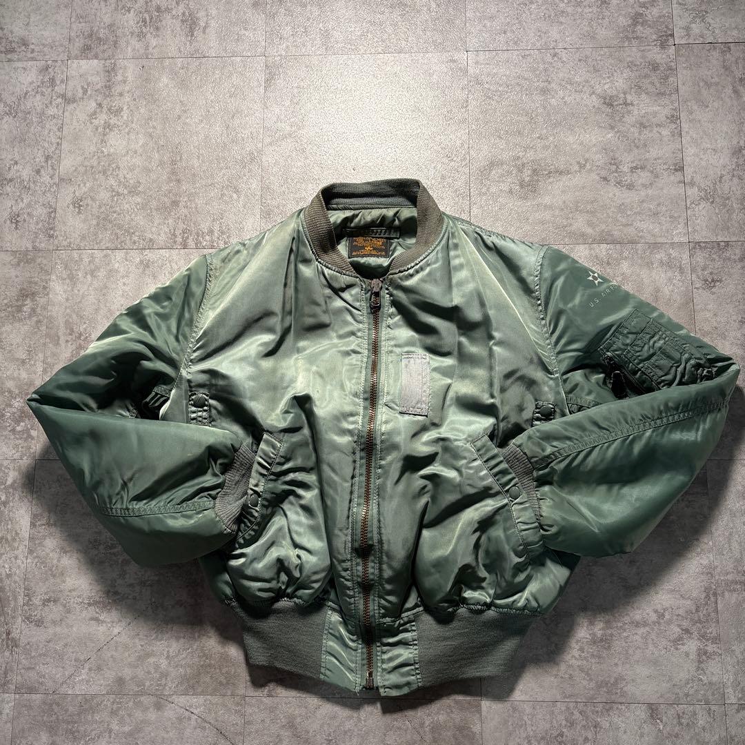 alpha 50s復刻　ma-1 flight jacket 短丈　ヴィンテージ