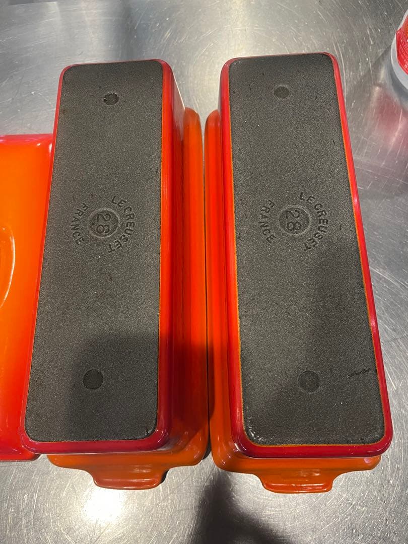 (中古)超お買い得！ルクルーゼ　テリーヌ型28cm ２本セット！