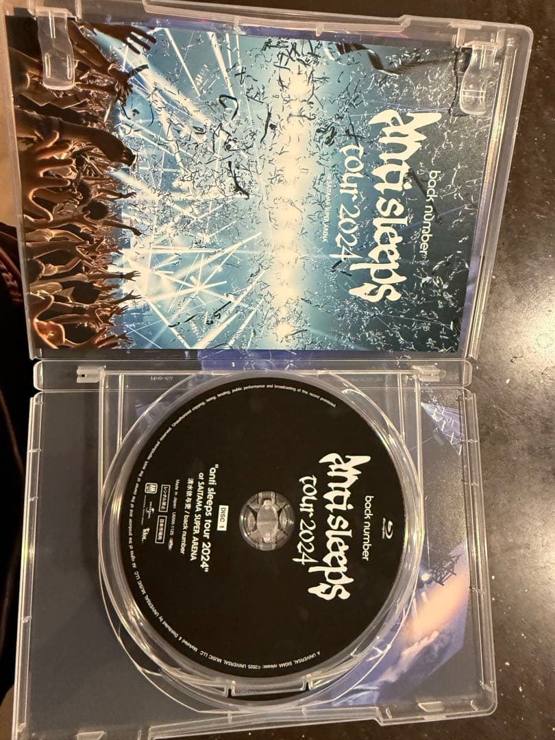 邦楽 back number anti sleeps tour 2024Blu-ray