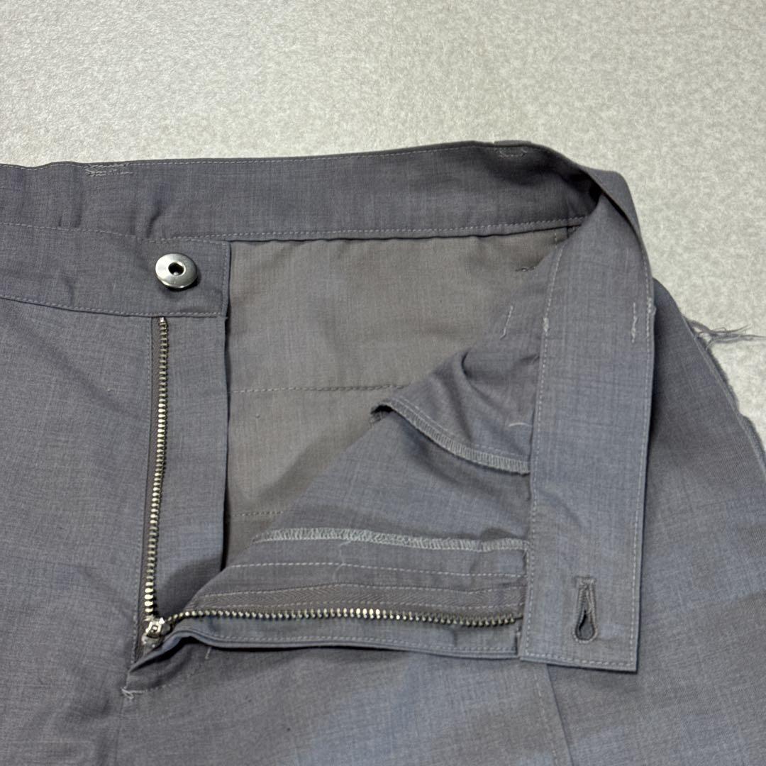 美品⭐️LIBEIRO リベイロ ロゴ刺繍 スラックス S グレー デザイン