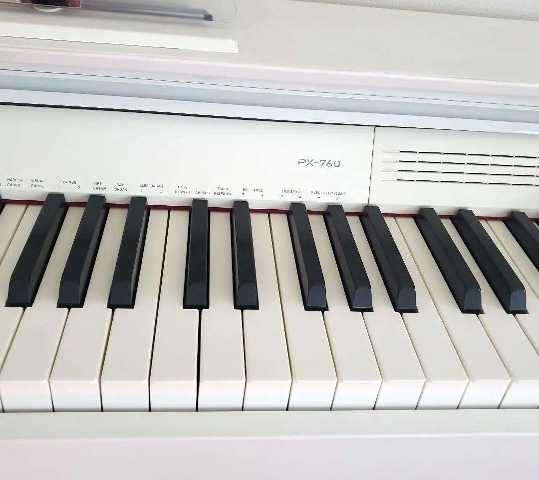 専用CASIO PX-760 ホワイト デジタルピアノ 椅子付き