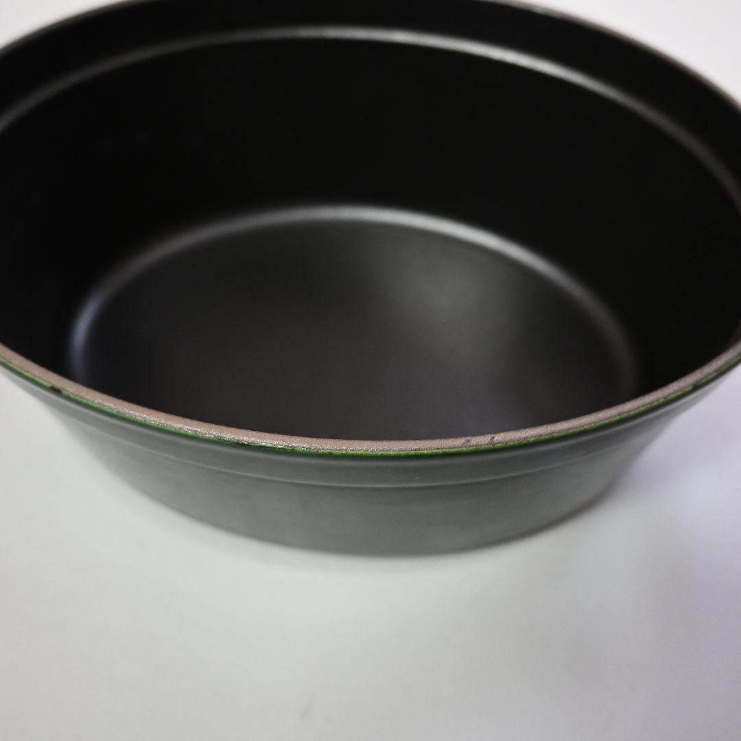 653★ staub ストウブ ココット 鍋 23cm バジルグリーン オーバル
