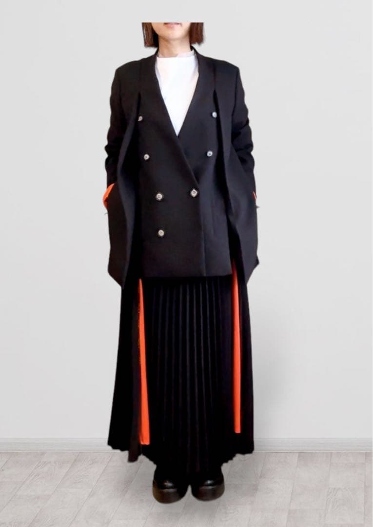 【新品⭐︎未使用】 Risley/リズレー　ロゴジッププリーツスカート卒業式入学式