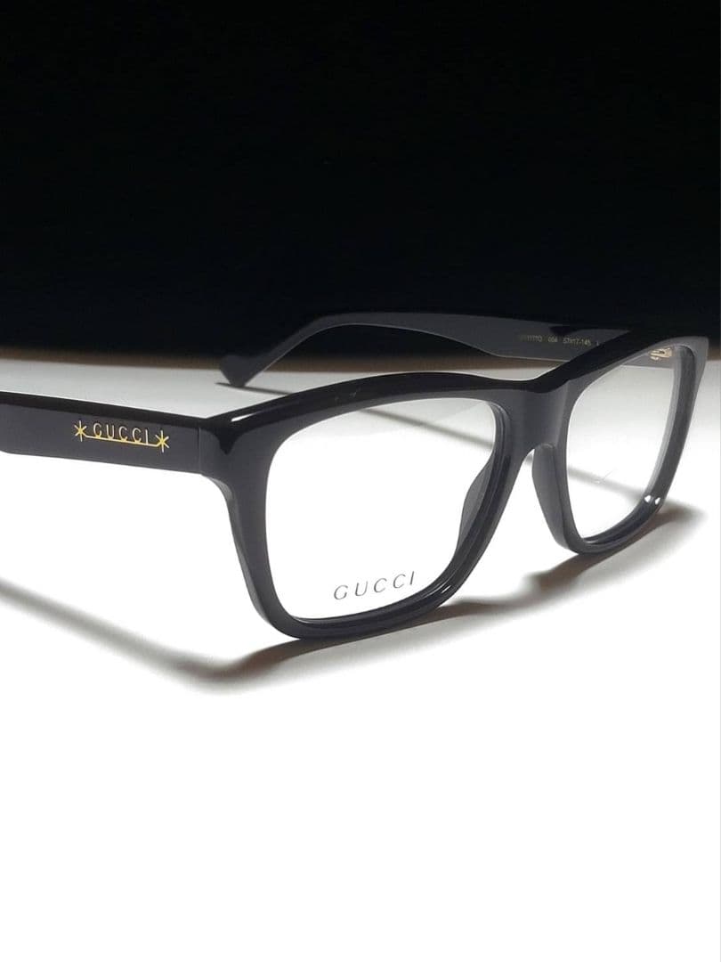 ◆GUCCI　グッチ◆ロゴ付き　メガネ　デモレンズ