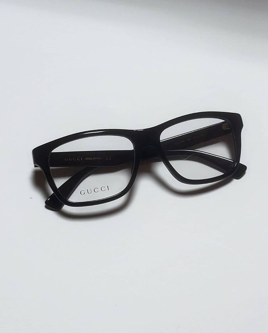 ◆GUCCI　グッチ◆ロゴ付き　メガネ　デモレンズ