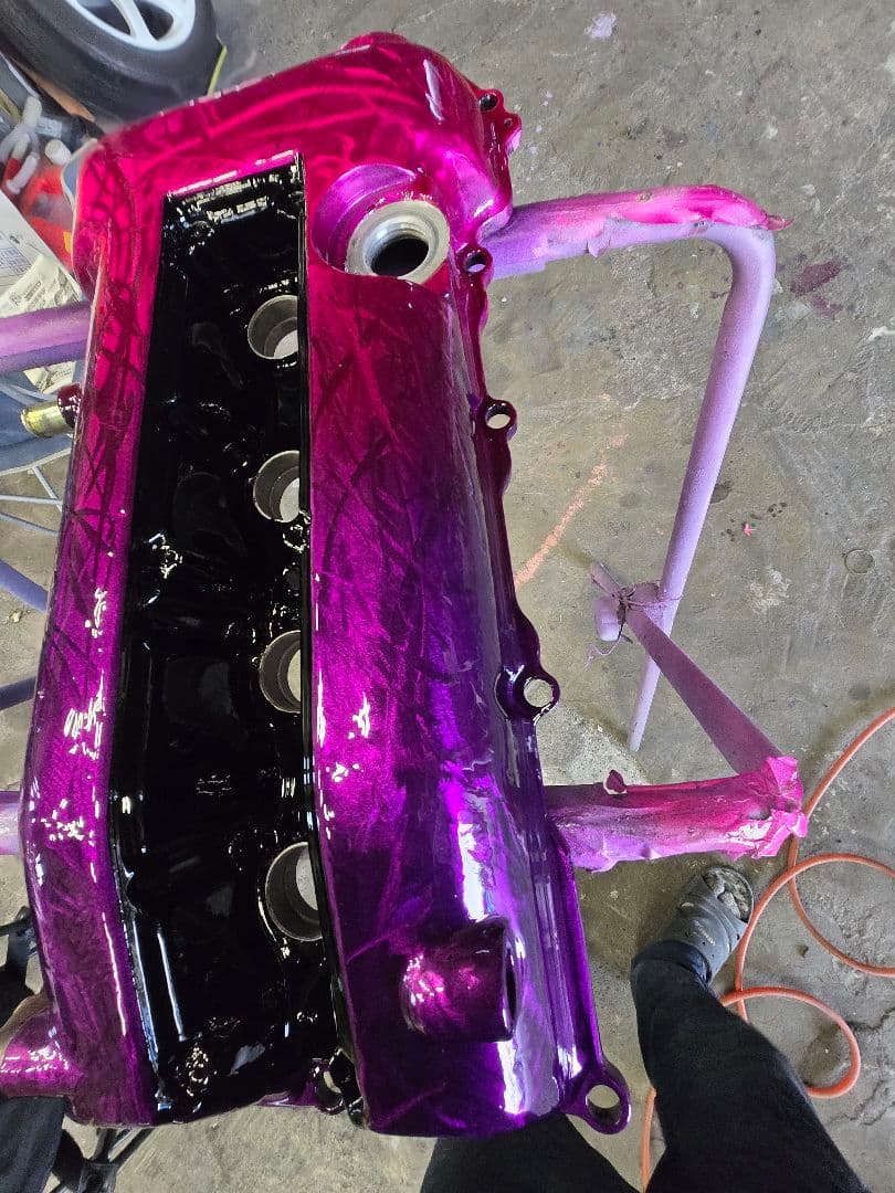 14シルビア　タペットカバー　SR20DET　キャンディー塗装