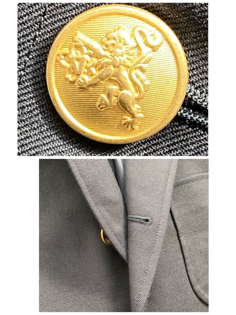 ミッキーVAN JACKET 紺ブレ　ネイビー　金ボタン　サイズA5 美品