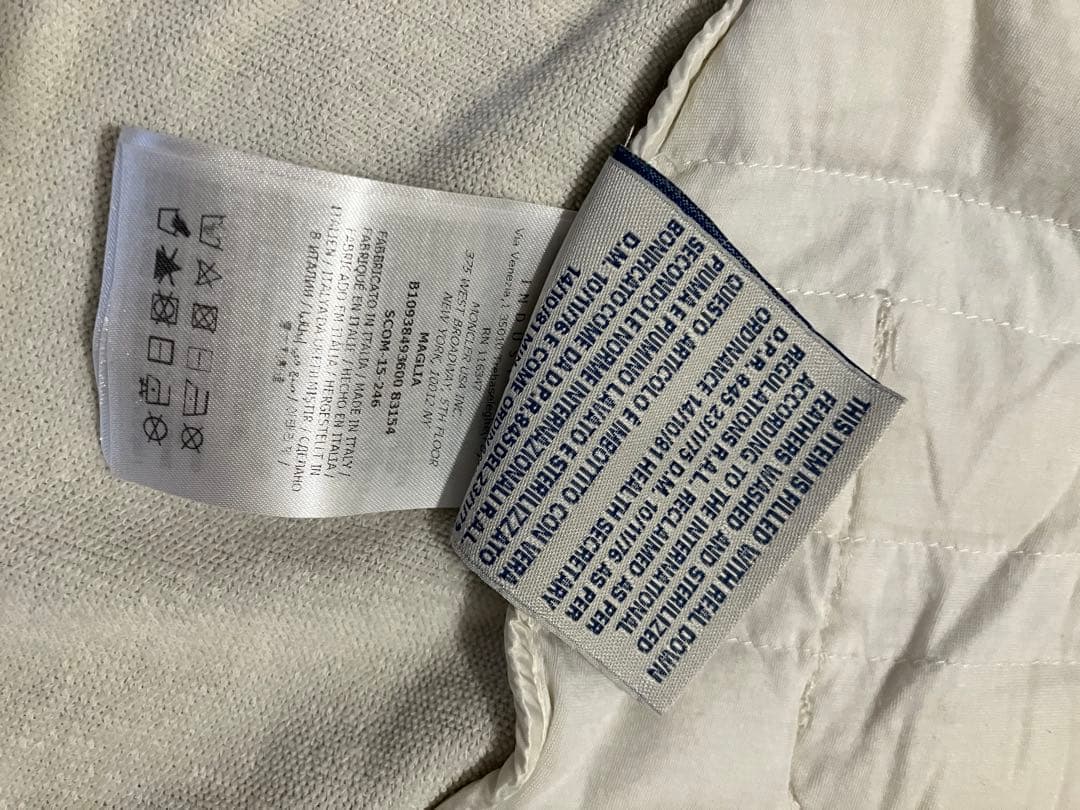 Moncler モンクレール　ダウンとのコンビの七分袖カーディガン