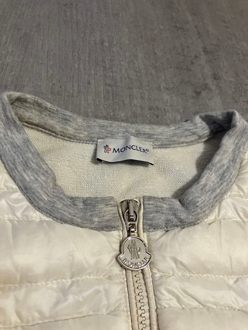 Moncler モンクレール　ダウンとのコンビの七分袖カーディガン