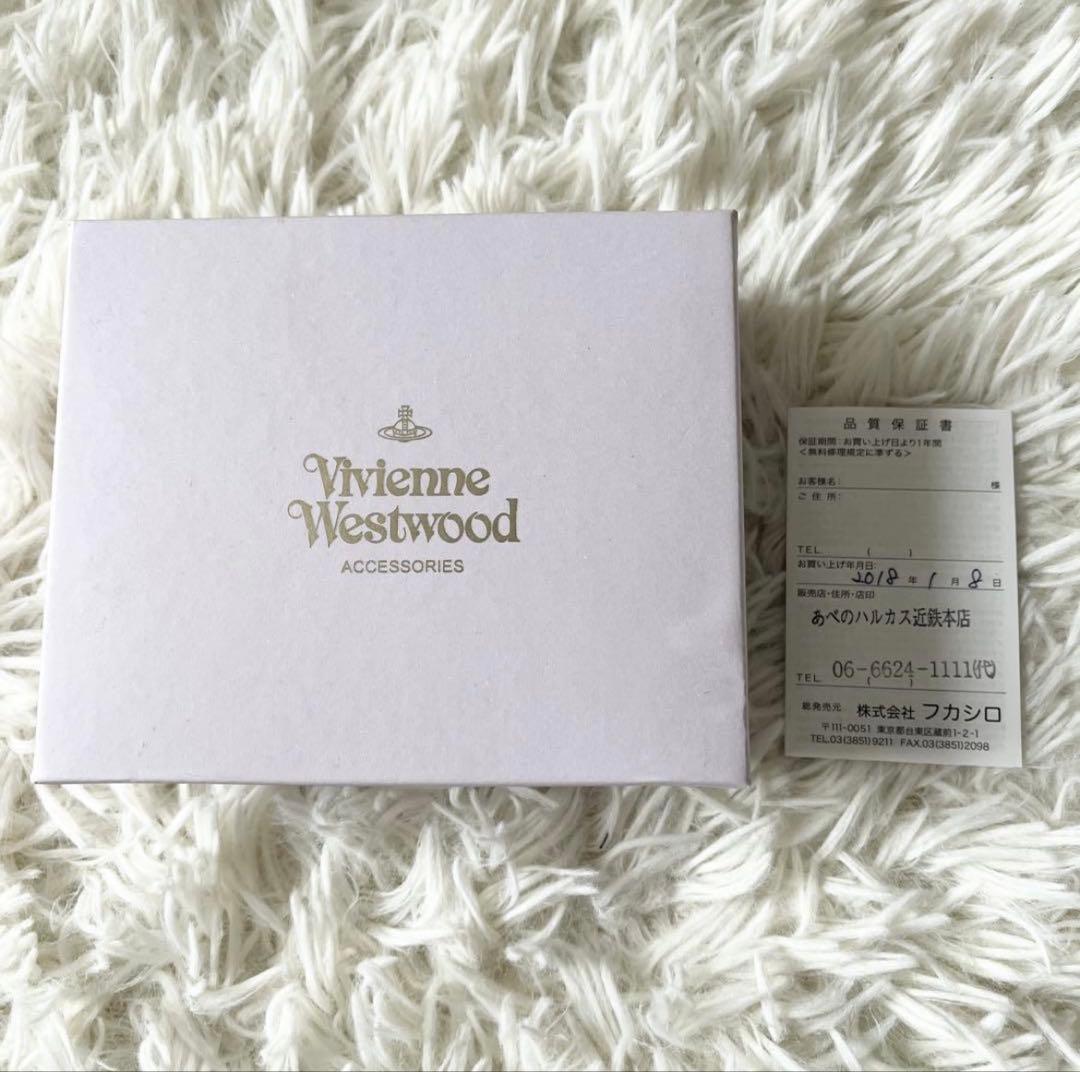 【美品】　ヴィヴィアンウエストウッド　折財布　ブラウン　がま口