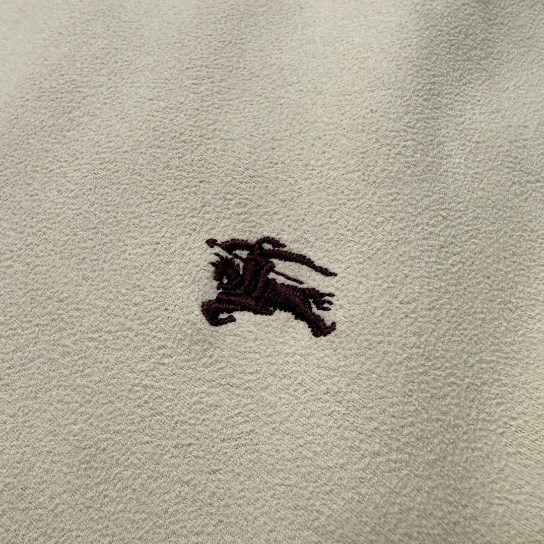 コメ欄❗️☆BURBERRY ベルベット＆羊毛ニット切替デザインブルゾン中綿キルト