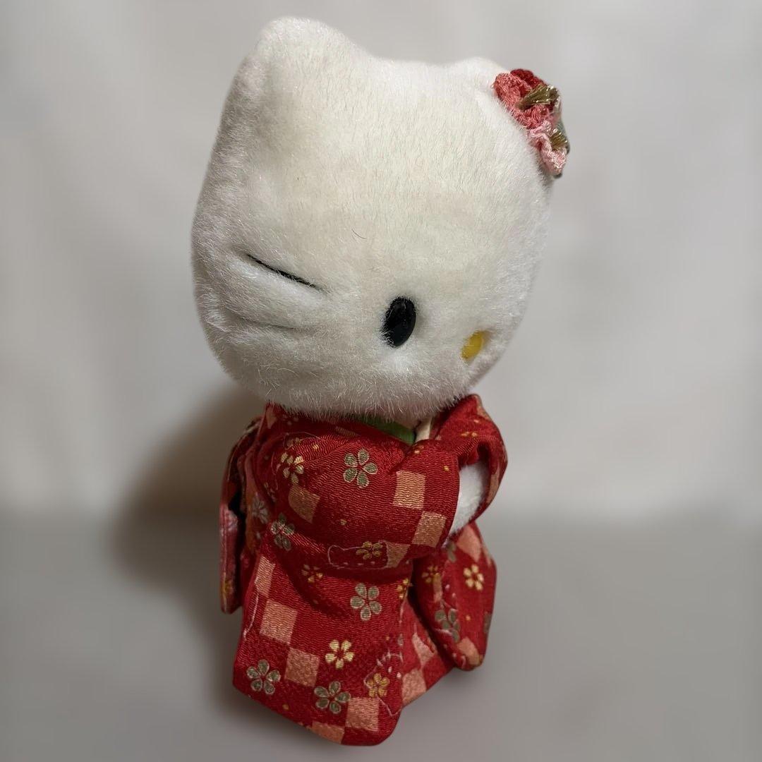 ハローキティ 着物 ぬいぐるみ レトロ ちりめん サンリオ キティちゃん