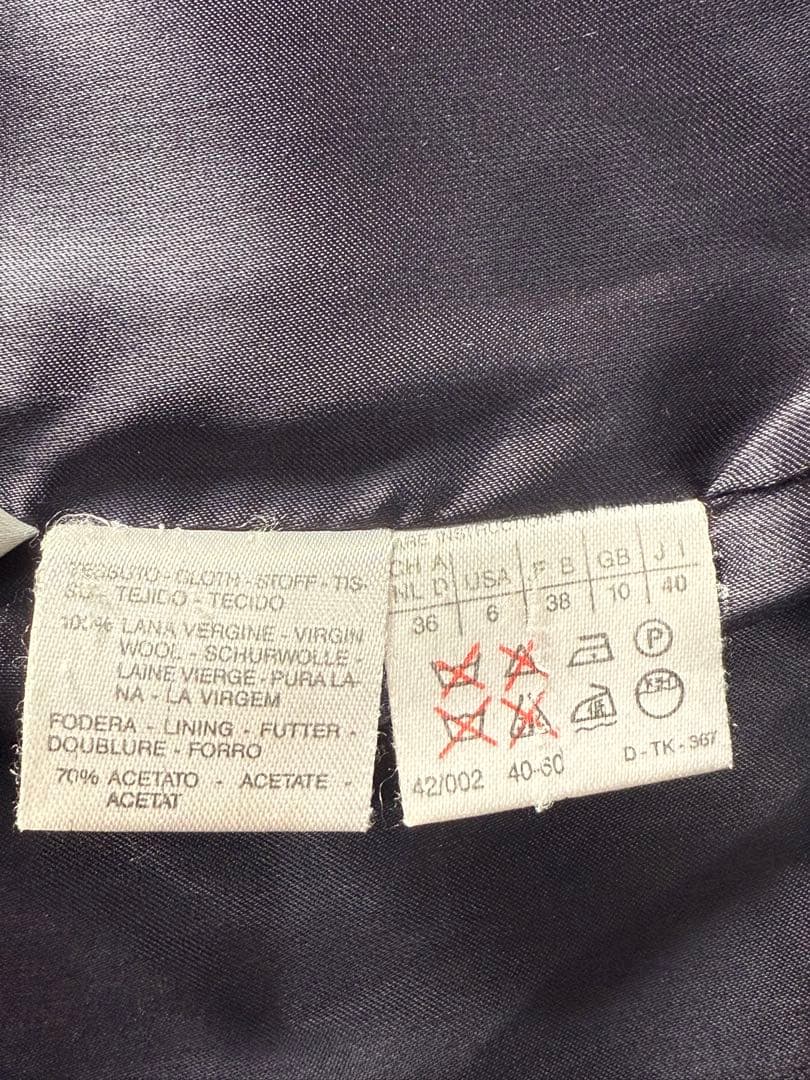 【良品】MaxMara マックスマーラ 最高級 白タグ 女優襟　ロングコート L