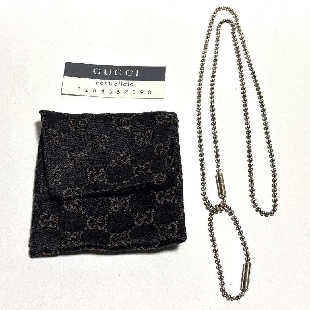 GUCCI グッチ ドックタグ用 ネックレス ボールチェーン