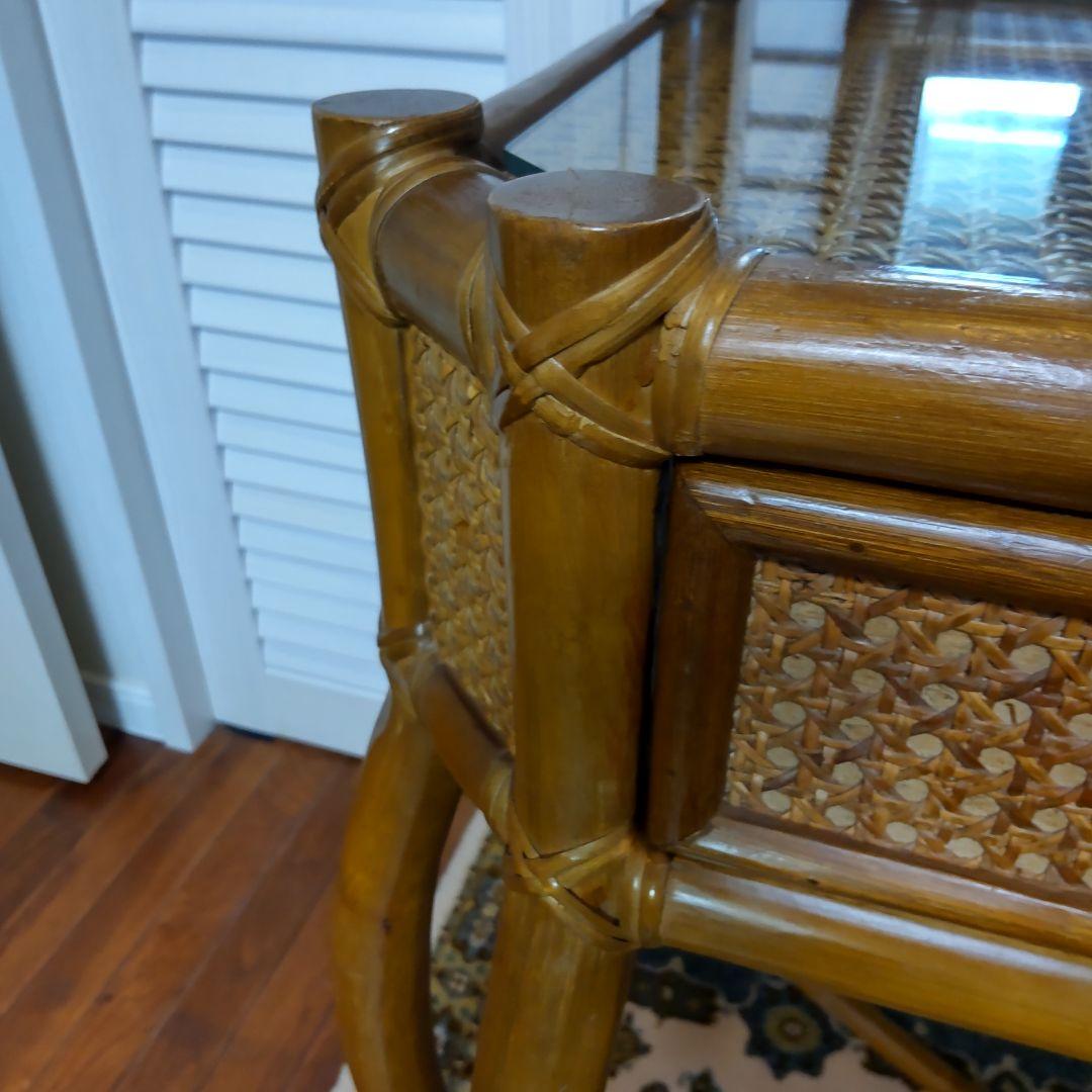 【ラタンドレッサー】コスガ家具　鏡台　昭和レトロ　ヴィンテージ