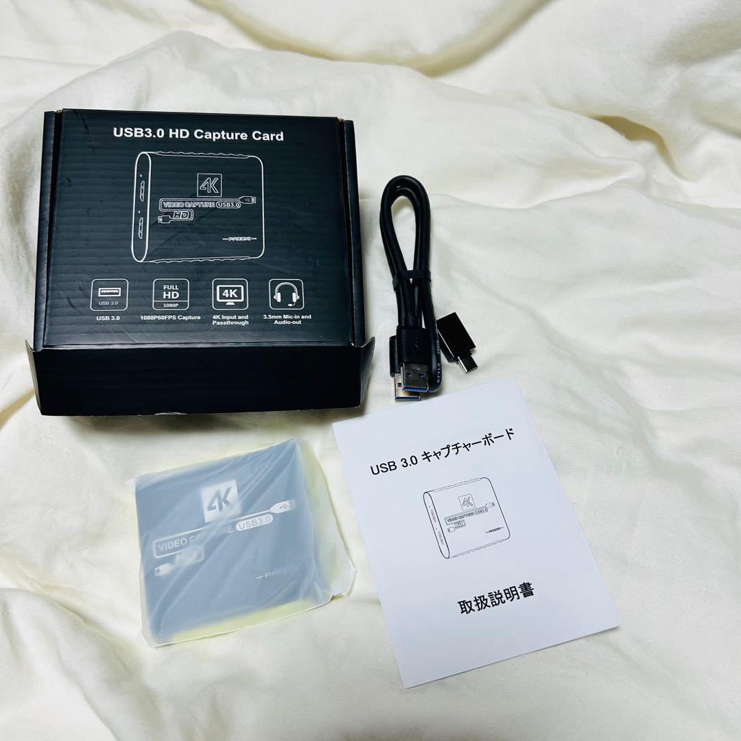 【新品】これ1台でゲーム実況！ 4K キャプチャーボード HDMI 高画質