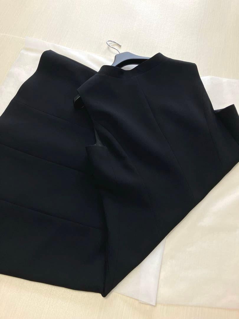 Rene♡ルネ♡パールフロントジップワンピース♡ブラック♡38入学式卒業式