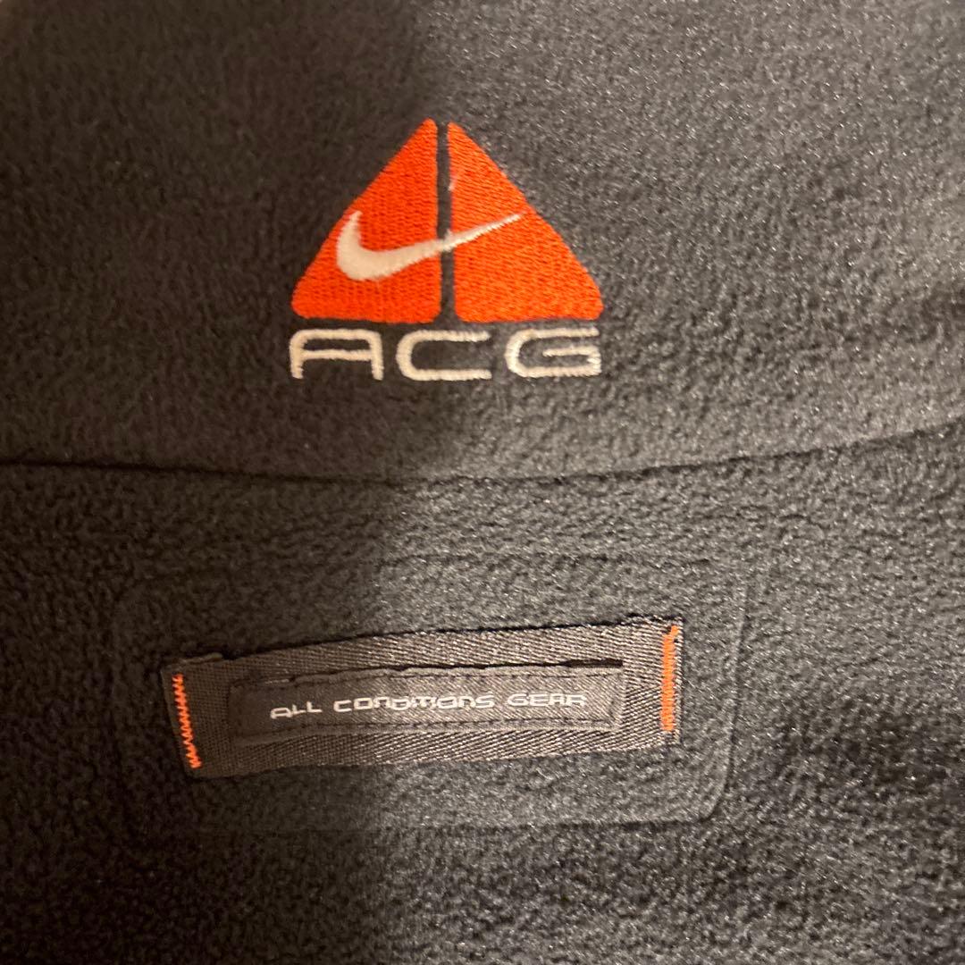 90s NIKEナイキacg フリースベスト黒