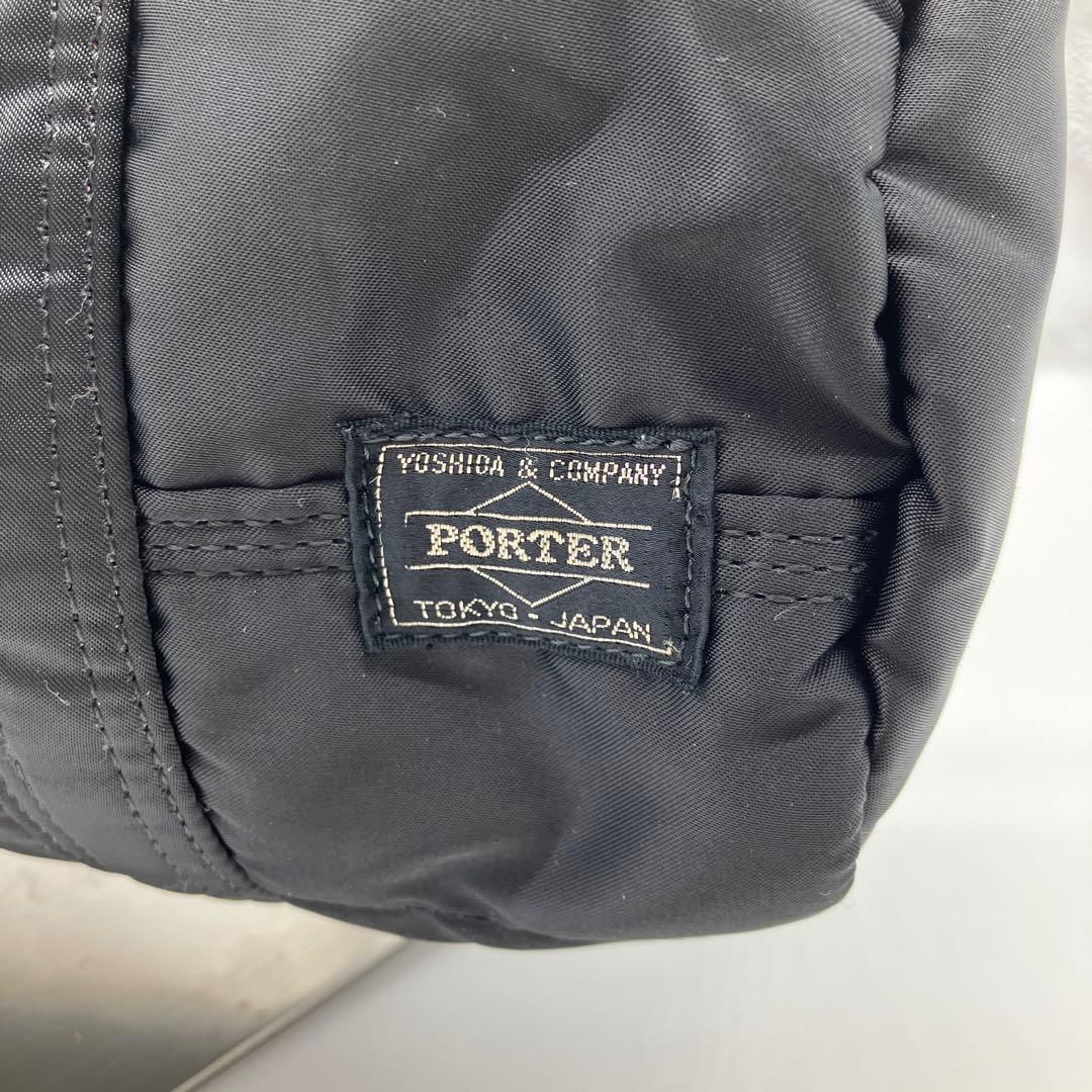 美品porter ポーター　バッグ　ミニボストン　タンカー　ブラック