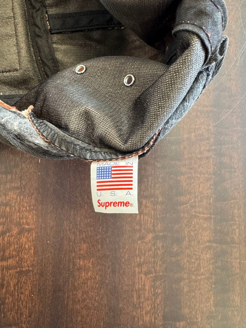 ら*ら様 Supreme ボックスロゴ キャンプキャップ USA製 カモフラ
