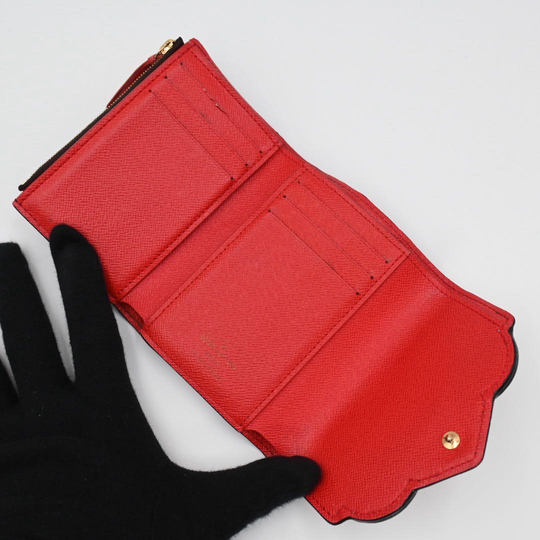 【美品】ルイヴィトン モノグラム ヴィクトリーヌ ラブリーバード 三つ折り財布