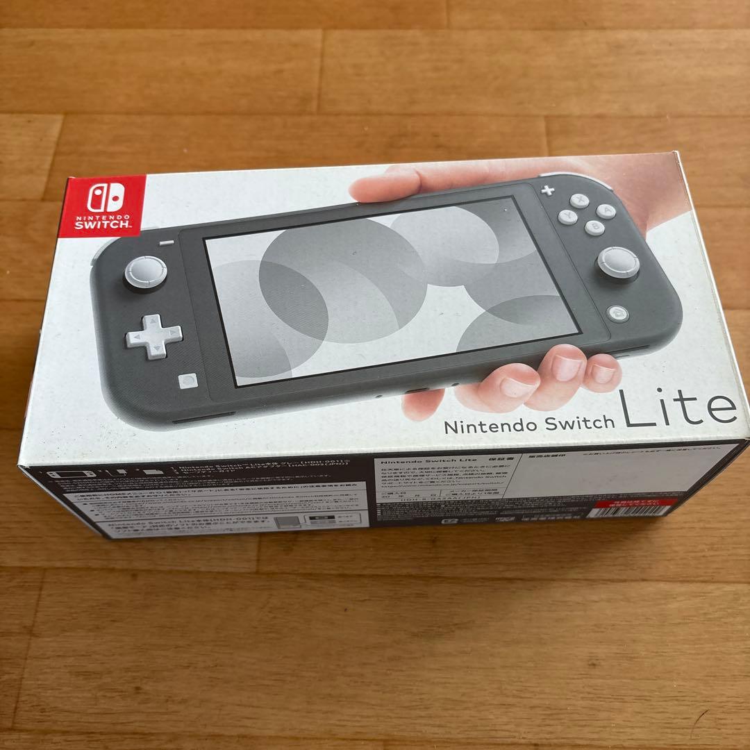 Nintendo Switch Lite グレー　箱・ハードケース付
