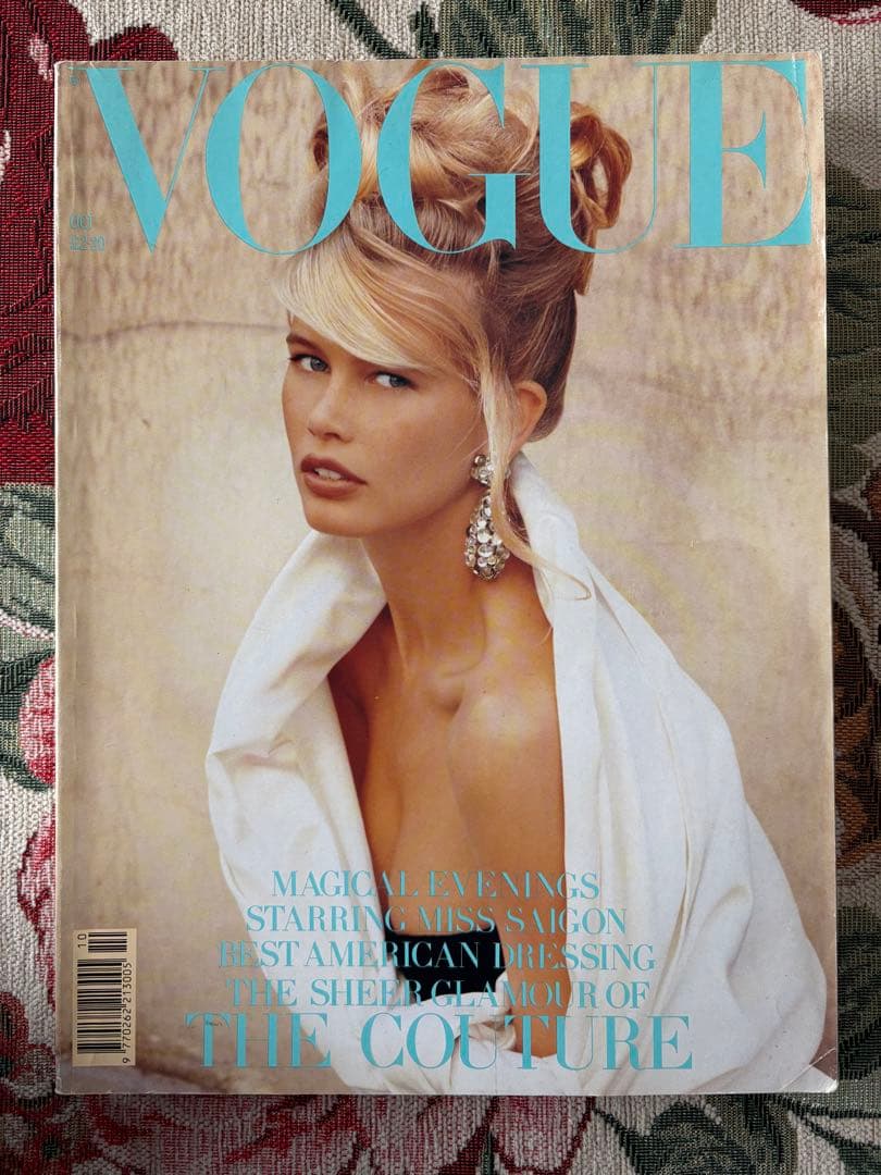 VOGUE UK版　レア1989年10月特大号　クラウディア・シファー