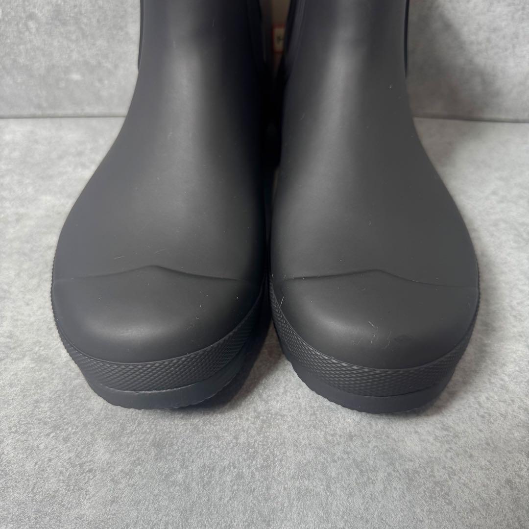 新品☆未使用品　HUNTER ブラックショートブーツ 24cm